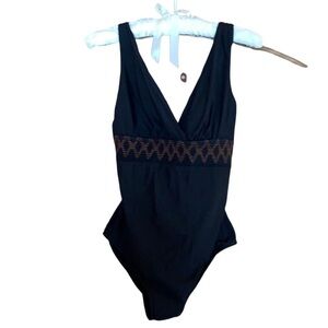 Inches Away black swimsuit with elastic waist Size 10